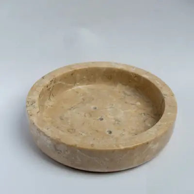 Productfoto Marmer natuurstenen zeepschaaltje - vlak