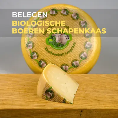 Productfoto Biologische belegen boeren schapenkaas  300 gram