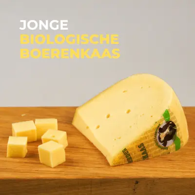 Productfoto Biologische jonge boeren koeienkaas 500 gram