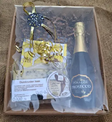 Productfoto Cadeaupakketje prosecco & kaas
