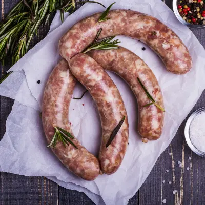 Productfoto Wild saucijzen van Veluws hert en wild zwijn