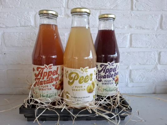 Productfoto Kadopakket 3 flessen Limburgs fruitsap