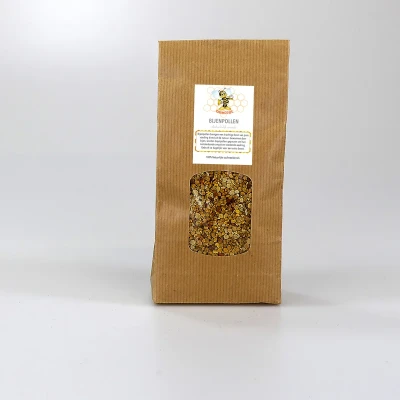 Productfoto Bijenpollen, Premium stuifmeelkorrels (Letland) in Papieren zak 500g