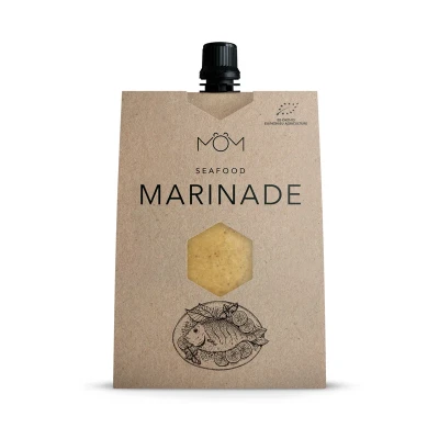 Productfoto MÖM Organic Honingmarinade Seafood in Zak met hersluitbare dop 200g
