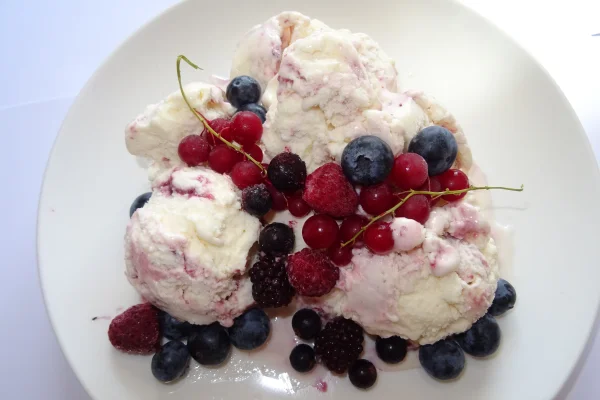 Productfoto Bosvruchten yoghurt ijs