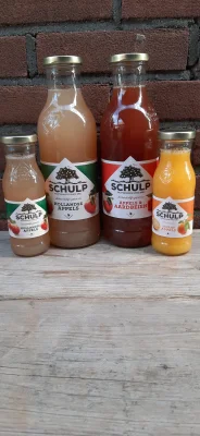 Productfoto SCHULP flessen en saptap 5L,  div smaken.