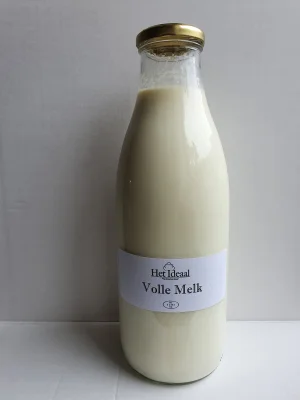 Productfoto Volle jerseymelk fles 1 liter