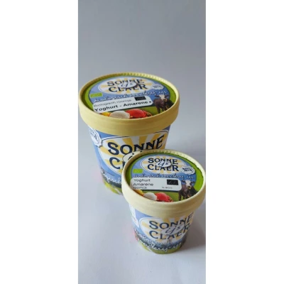 Productfoto Biologisch roomijs Yoghurt-Amarene, 120 ml