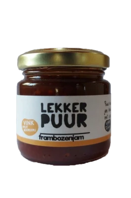 Productfoto Frambozenjam - Lekker Puur