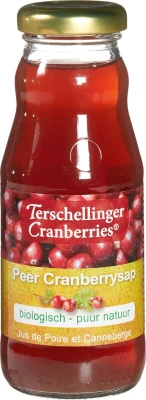 Productfoto Biologische Peer Cranberrysap - Terschellinger Cranberries