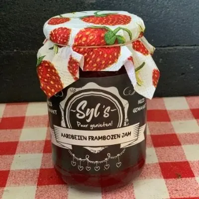 Productfoto Jam van Syl  Aardbei Framboos