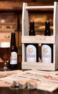 Productfoto Le Soigneur Blond bier met kistje