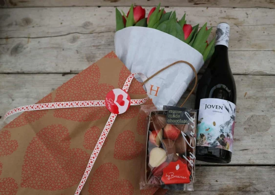 Productfoto Valentijnspakket: Tas met Liefde!