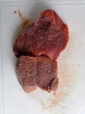 Productfoto Haas, kogel en gewone biefstuk