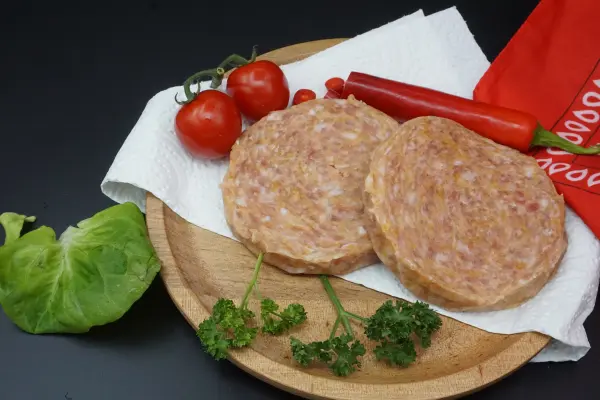Productfoto Vleesburger, verpakt per 2