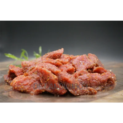 Productfoto Runderreepjes Gekruid 400gr. - (H)eerlijk Limburgs Limousin Rundvlees