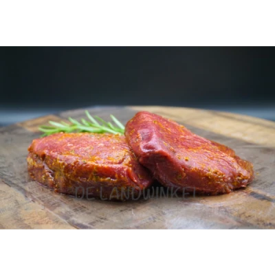 Productfoto Biefstuk gemarineerd 300gr. - (H)eerlijk Limburgs Limousin Rundvlees
