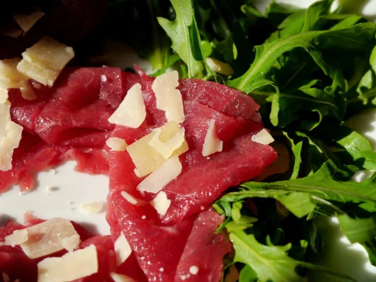 Productfoto Rundercarpaccio (ca 100 gram)