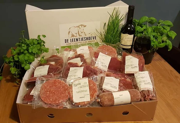 Productfoto Leentjeshoeve Luxe Rundvlees pakket Variatie 2 en 4 personen, 8500