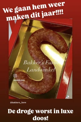 Productfoto Droge worst in S vorm