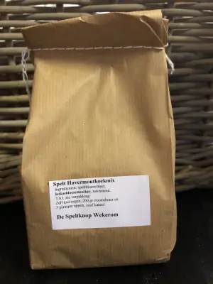 Productfoto Spelt Havermoutkoekmix met kokosbloesemsuiker 500 gram