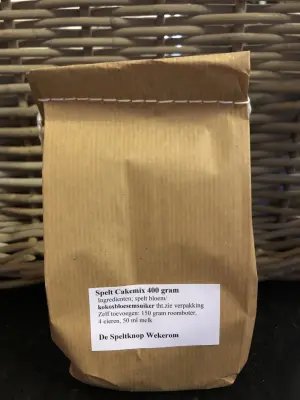 Productfoto Spelt Cakemix met kokosbloesemsuiker 400 gram