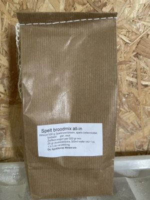 Productfoto Spelt (bruin)Broodmix All-in 500 gram