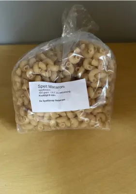 Productfoto Spelt macaroni biologisch 400 gram