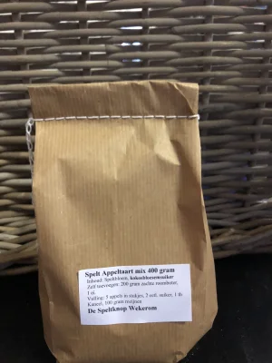 Productfoto Spelt Appeltaartmix met kokosbloesemsuiker 400 gram