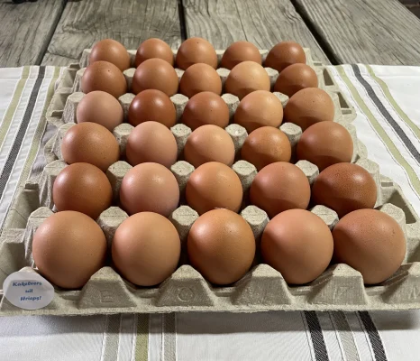 Productfoto 30 vrije uitloopeieren