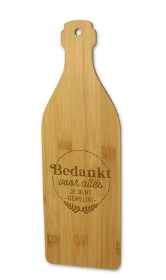 Productfoto Borrelplank Bedankt