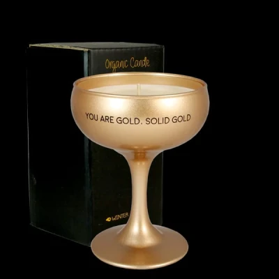 Productfoto Champagneglas met sojakaars