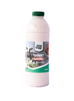 Productfoto Yoghurt aardbei, 1 liter