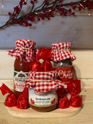 Productfoto Cadeau pakketje Jam en Zo rode wangen