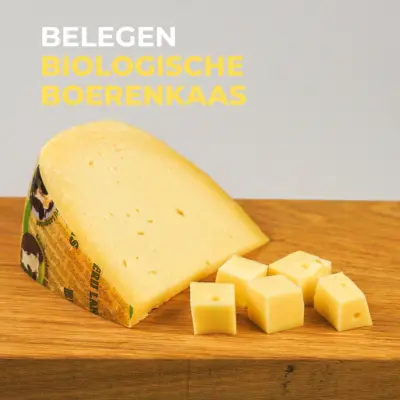 Productfoto Biologische boerenkaas Belegen koe 500 gram