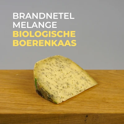Productfoto Biologische boeren koeienkaas  Brandnetel Melange 300 gram