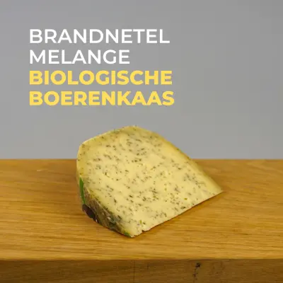 Productfoto Biologische boeren koeienkaas  Brandnetel Melange 300 gram