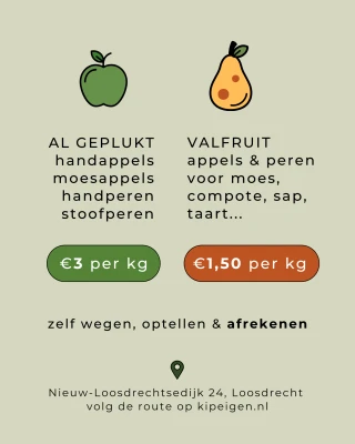 Productfoto Stoofperen van de kraam