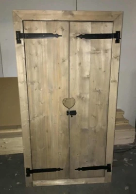 Productfoto Steigerhouten 2-deurs kast