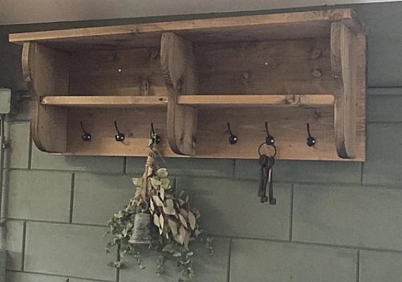 Productfoto Steigerhouten kapstok