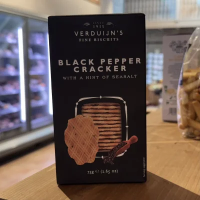 Productfoto Verduijns Hartige Wafeltjes - Black Pepper Cracker