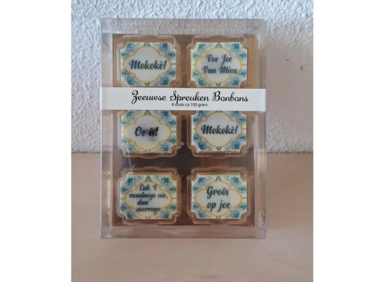 Productfoto Chocolade met Zeeuwse Spreuken