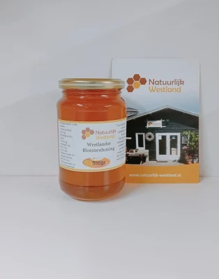 Productfoto Westlandse bloemen honing VL 500g