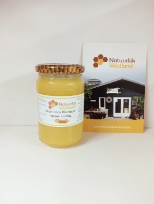 Productfoto Westlandse bloemen crème honing - 350gram