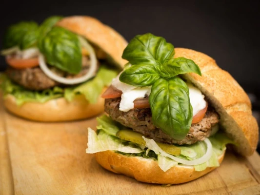 Productfoto Rundvlees hamburgers, 4 stuks