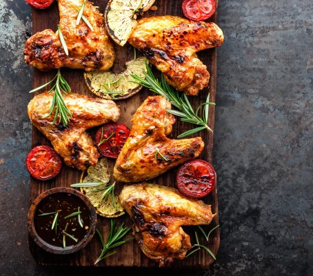 Productfoto Gebraden kippenvleugels/kluifjes Oranjehoen