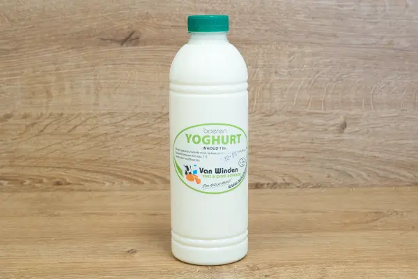 Productfoto Plastic fles volle yoghurt