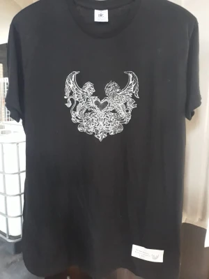 Productfoto T-Shirt met logo Katoen Zwart XXL