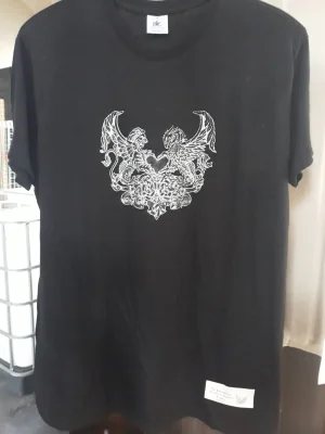 Productfoto T-Shirt met logo Katoen Zwart Medium