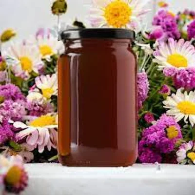 Productfoto Donkere Bloemenhoning 250 gram